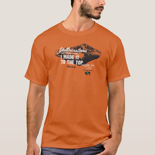 Yellowstone Nat Park Avalanche Peak Wyoming IMITTT T-Shirt (Front)