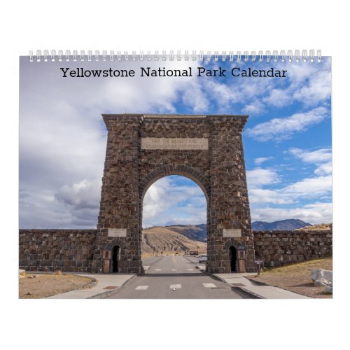 Yellowstone National Park 12 Month Calendar