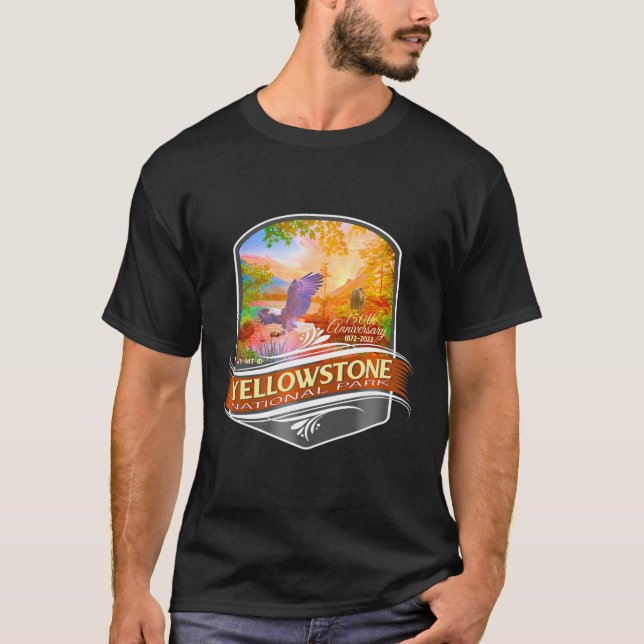 Yellowstone National Park 150Th Anniversary Commem T-Shirt (Front)