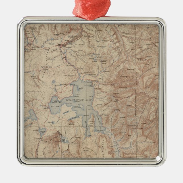 Yellowstone National Park 2 Metal Ornament (Front)