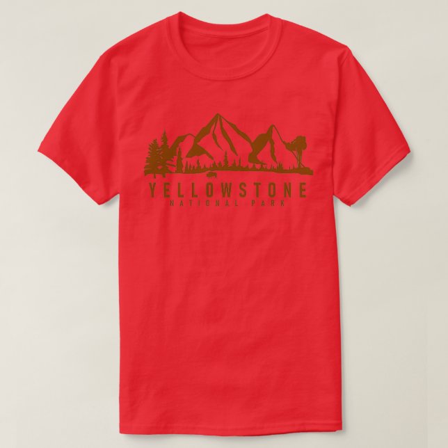Yellowstone National Park 36 T-Shirt (Design Front)