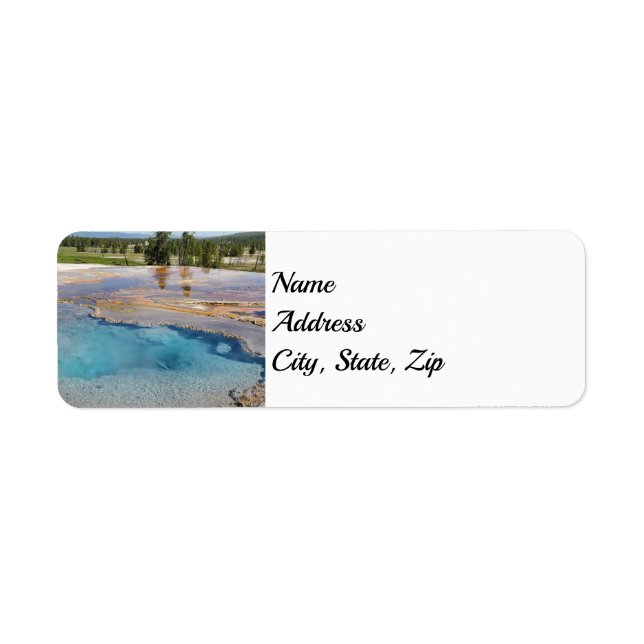 Yellowstone National Park Address Label (Front)