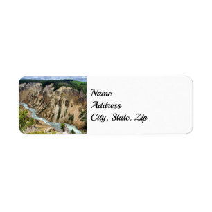 Yellowstone National Park Address Label
