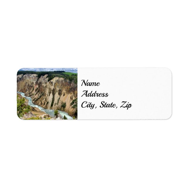 Yellowstone National Park Address Label (Front)