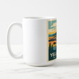 Yellowstone National Park Adventure Design Coffee Mug
