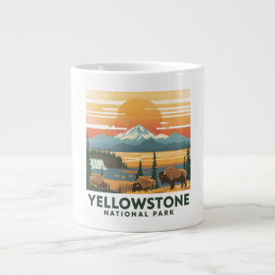 Yellowstone National Park Adventure Design Giant Coffee Mug