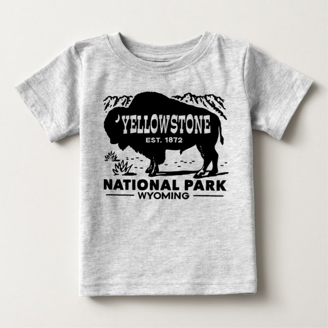 Yellowstone National Park Baby T-Shirt (Front)