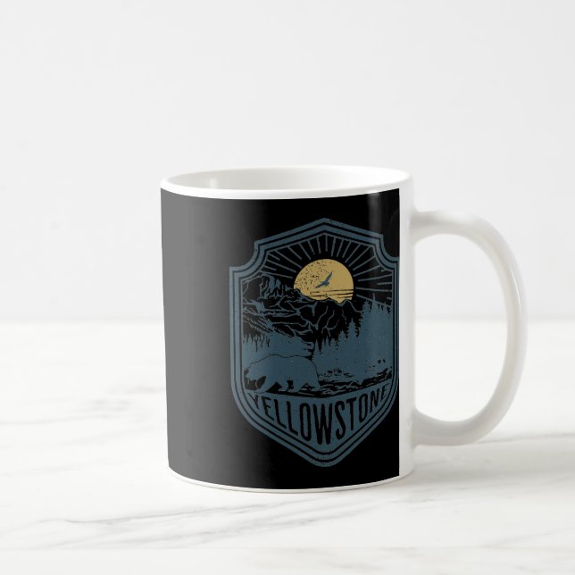 Yellowstone National Park Bear Nature Hiking Outdo Coffee Mug (Right)
