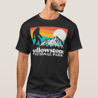Yellowstone National Park Bigfoot Mountains T-Shirt