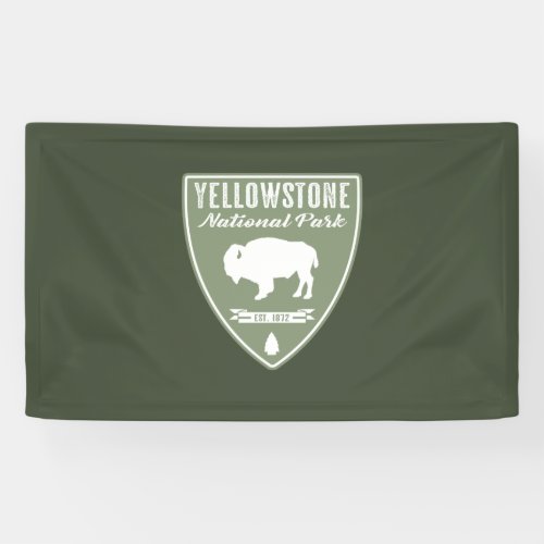 Yellowstone National Park Bison Banner