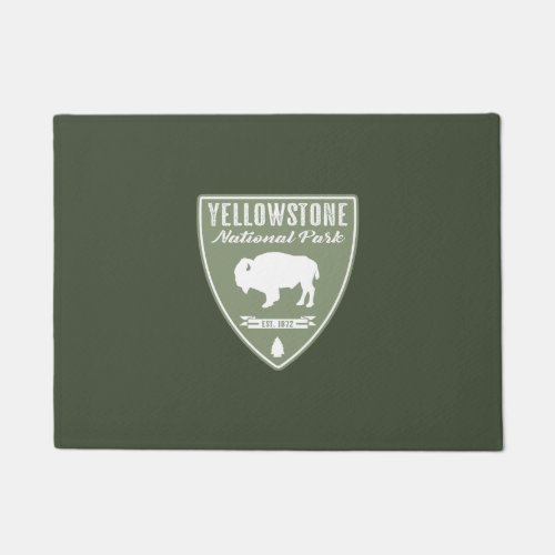 Yellowstone National Park Bison Doormat