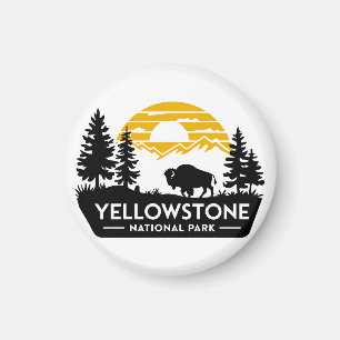 Yellowstone National Park Bison magnet