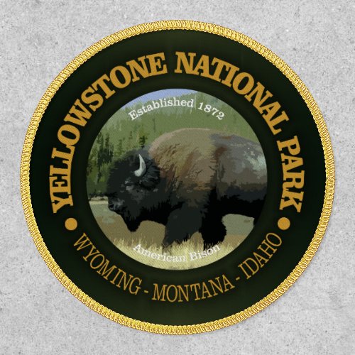 Yellowstone National Park bison Patch