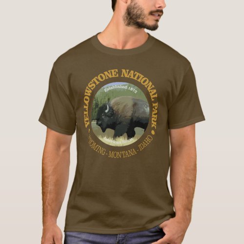 Yellowstone National Park bison T_Shirt