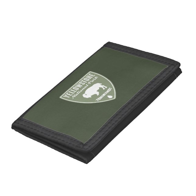 Yellowstone National Park Bison Trifold Wallet (Bottom)