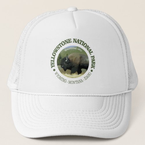 Yellowstone National Park bison Trucker Hat