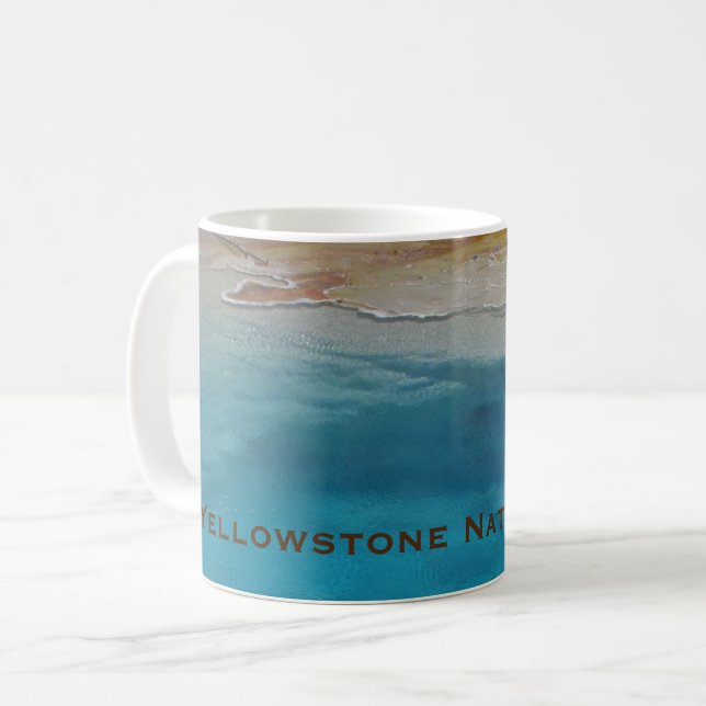Yellowstone National Park Blue Pool Keepsake Coffee Mug (Front Left)