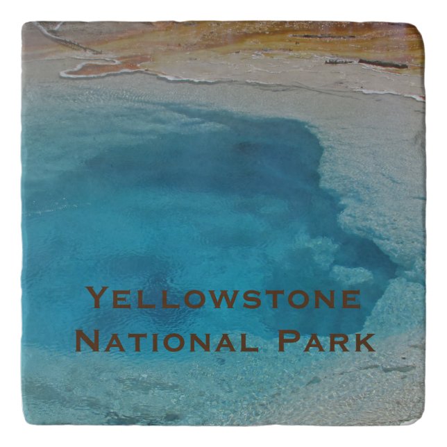 Yellowstone National Park Blue Pool Landscape Trivet (Front)