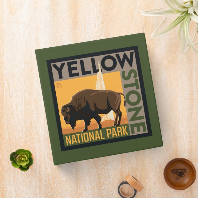 Yellowstone National Park | Buffalo 3 Ring Binder (In Situ)