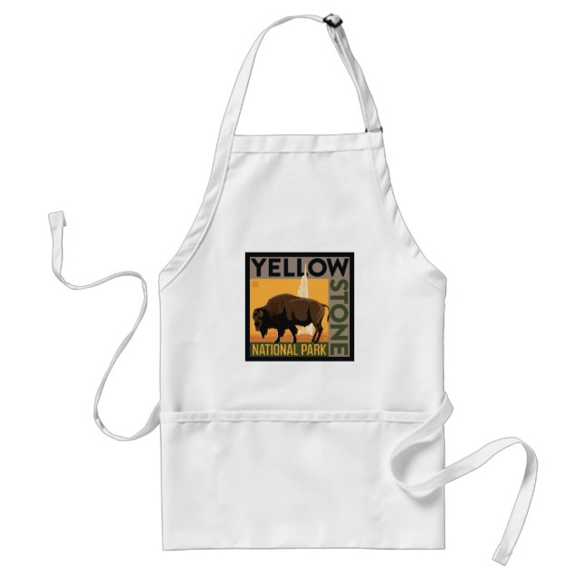 Yellowstone National Park | Buffalo Adult Apron (Front)