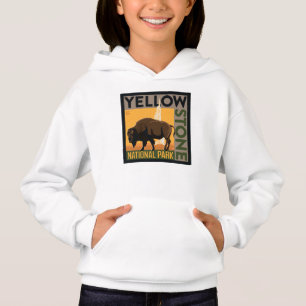 Yellowstone National Park Buffalo Hoodie