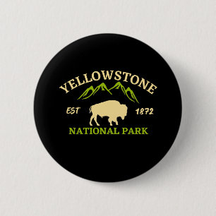 Yellowstone National Park Button