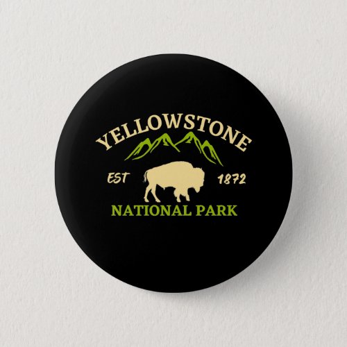 Yellowstone National Park Button