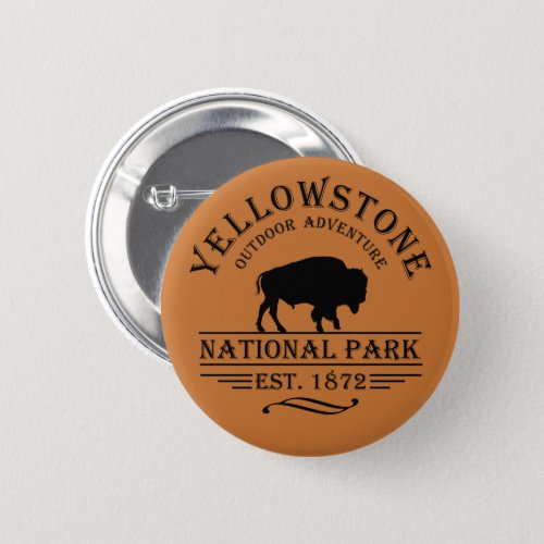 Yellowstone national park button