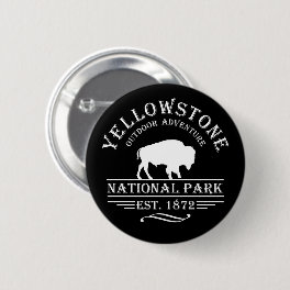 Yellowstone national park button