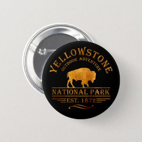 Yellowstone national park button