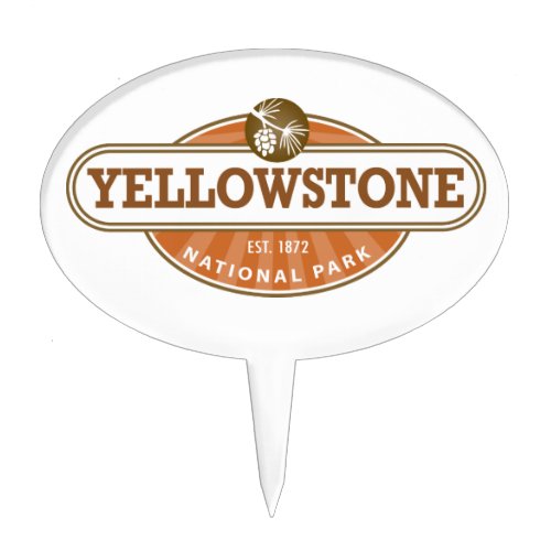 Yellowstone National Park Cake Topper