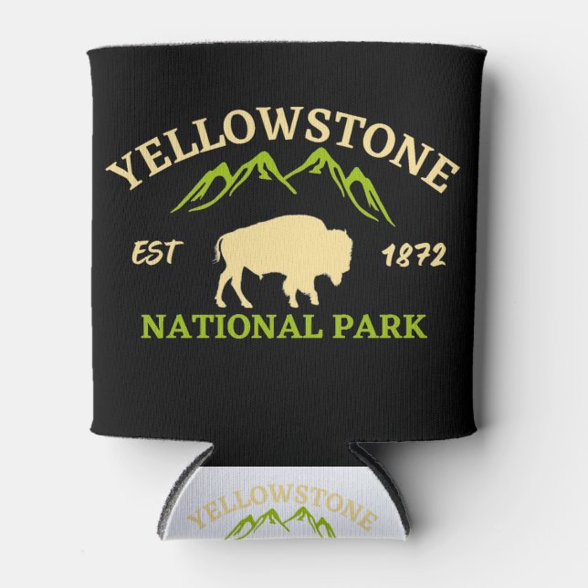 Yellowstone National Park Can Cooler (Front)