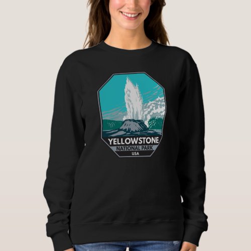 Yellowstone National Park Castle Geyser Vintage Sweatshirt