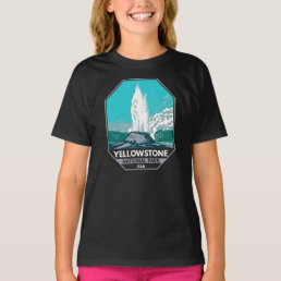 Yellowstone National Park Castle Geyser Vintage   T-Shirt