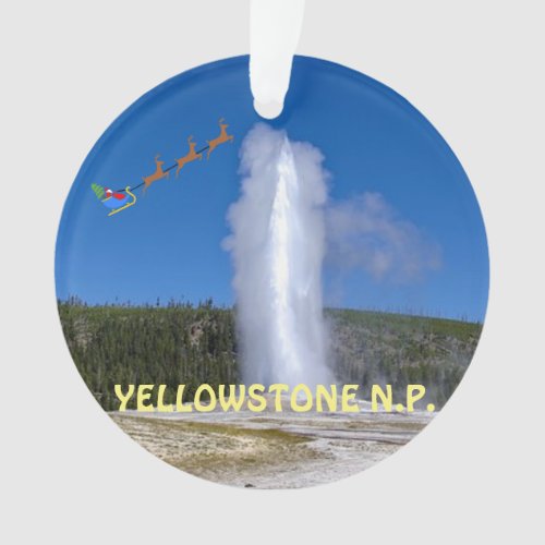 Yellowstone National Park Christmas Ornament