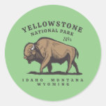 Yellowstone National Park Classic Round Sticker