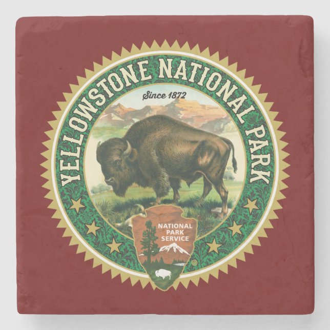 Yellowstone National Park Coaster (Front)