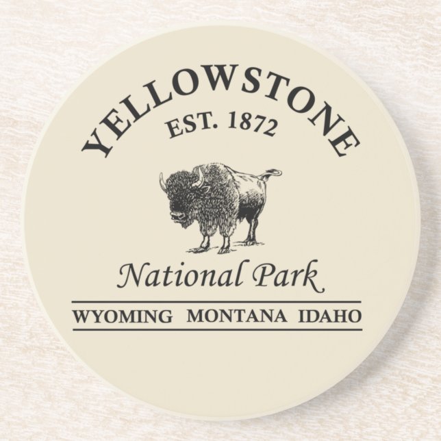 Yellowstone national park coaster (Front)