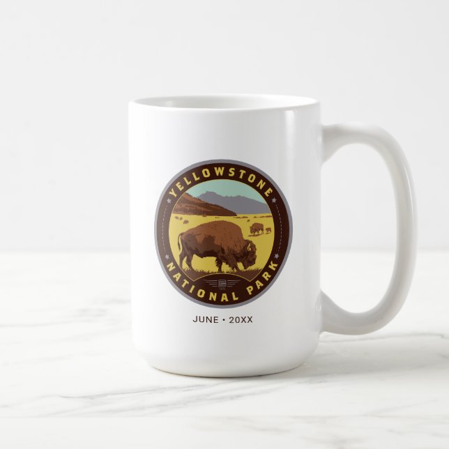 Yellowstone National Park Coffee Mug (Right)