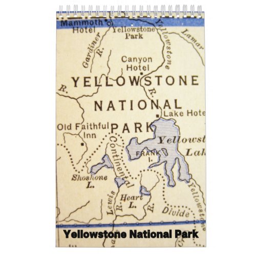 Yellowstone National Park Collection Wall Calendar