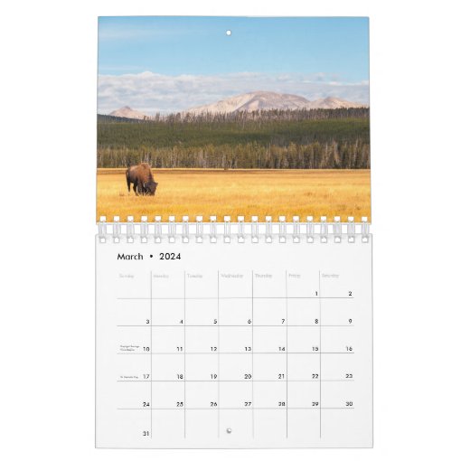 Yellowstone National Park Collection Wall Calendar Zazzle