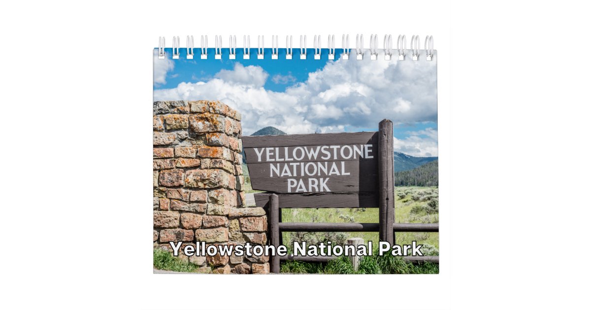 Yellowstone National Park Collection Wall Calendar Zazzle