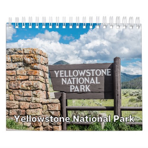 Yellowstone National Park Collection Wall Calendar