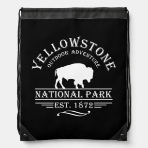 Yellowstone national park drawstring bag