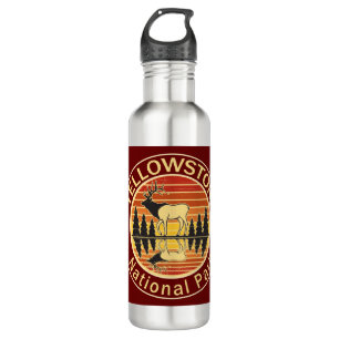 Yellowstone National Park Elk Stainless Steel Water Bottle