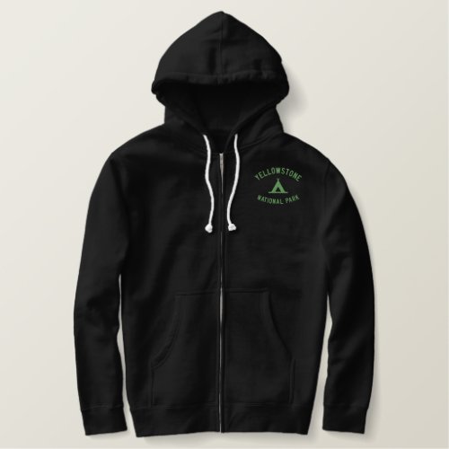 Yellowstone National Park Embroidered Hoodie