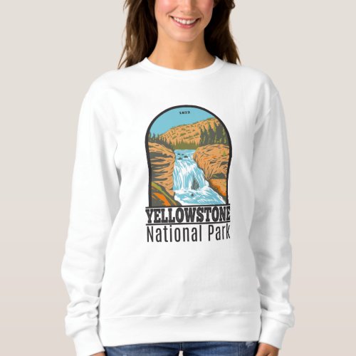 Yellowstone National Park Firehole Falls Vintage Sweatshirt