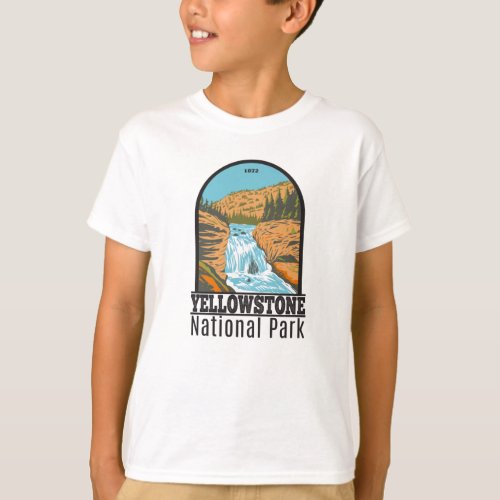 Yellowstone National Park Firehole Falls Vintage  T_Shirt