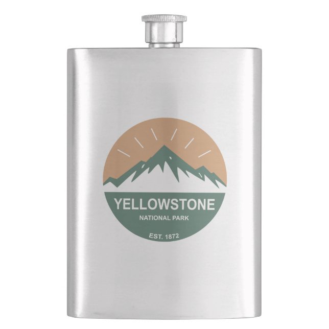 Yellowstone National Park Flask (Front)