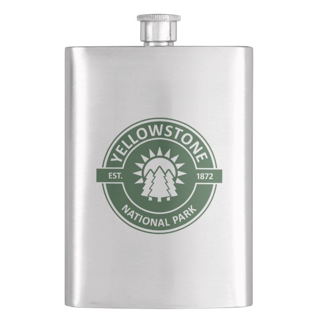 Yellowstone National Park Flask (Front)